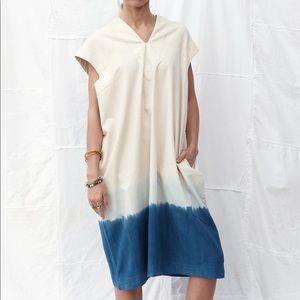 NWOT Dr. Collectors Ibiza dress in indigo deep dye Size XS Z323-40